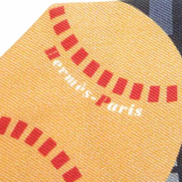 HERMES Twilly Ribbon Scarf Gray/Multicolor Silk - - Picture 5 of 7